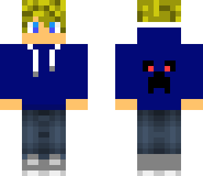 blond boy withe creeper hoodie