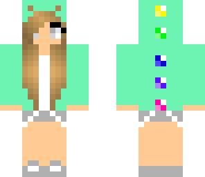 edited teal dino girl