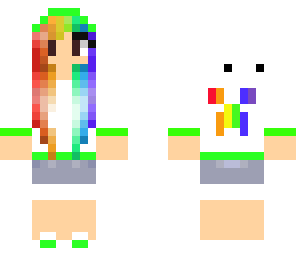 rainbow creeper girl
