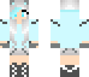 blue wolf girl