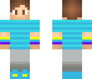 blue and yellow skin