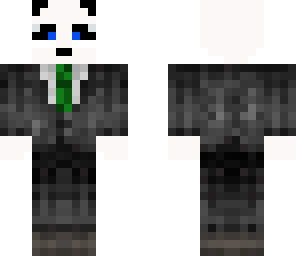 panda in a suit