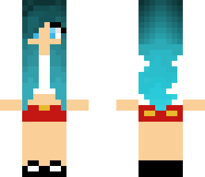 blue ombre girl