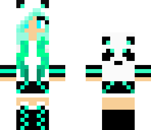 panda mint girl