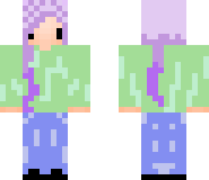 girl with purple hair