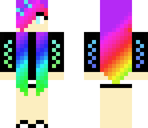 edited rainbow girl