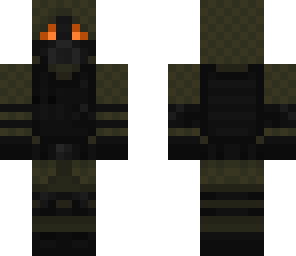 orange eyed gas mask