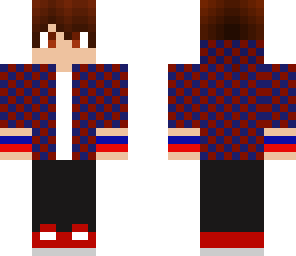 blue and red hoddie