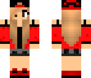 red and black girl