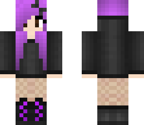 purple scene girl