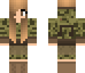 camo girl with music note