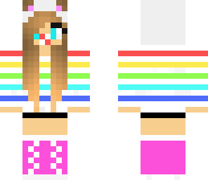 cute baby rainbow wolf girl 7 likes please