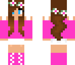 pink flower girl