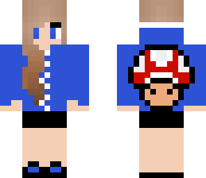 fixed super mushroom hoodie girl