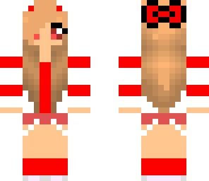 red striped sweater girl