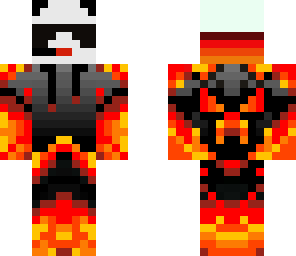 cool flaming panda