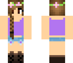 girl with purple top