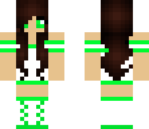 green neon girl