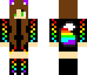 rainbow fox girl