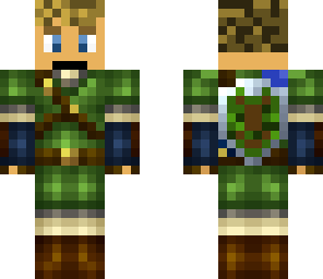 link with sword and no hat