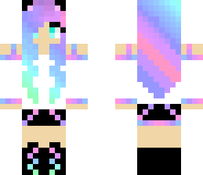 rainbow cat girl