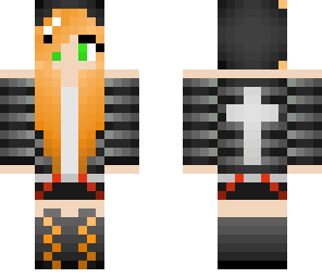 cute emo girl orange