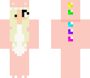 white and pink dino
