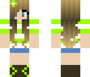 lime green girl