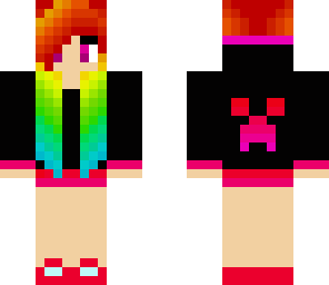 cool rainbow girl