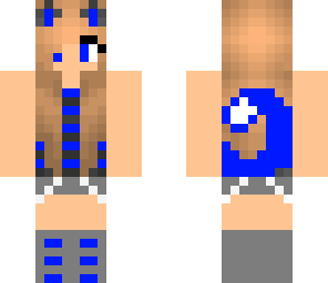 blue cat girl