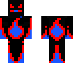 blue and red devil