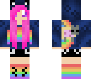 edited nyan cat girl