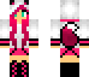 pink wolf girl