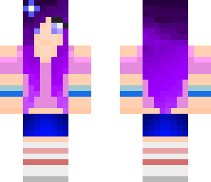 cute purple girl
