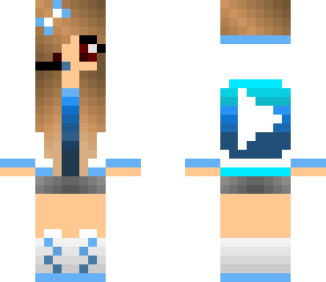 blue youtuber girl