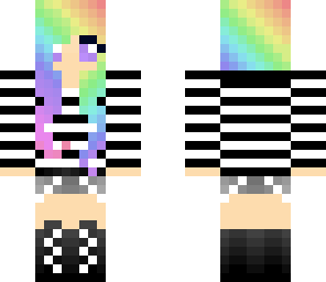 rainbow hair girl