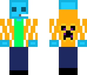 electric blue slime with mic