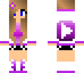 ombre purple youtube girl