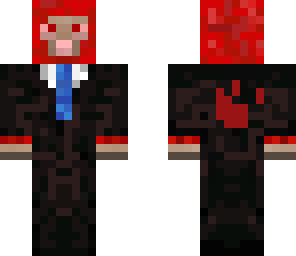 long hair red tux sheep
