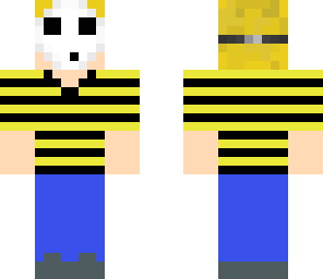 yellow shirt mask guy
