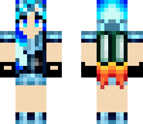 blue-haired jetpack girl