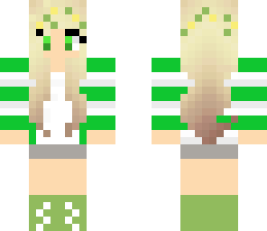 green flower girl