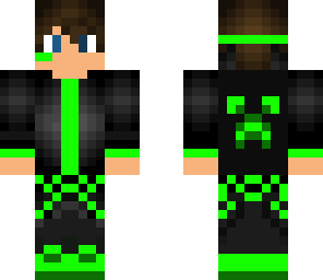 green gamer hoodie