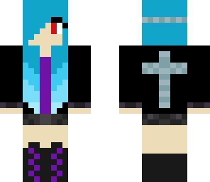 blue haired scene