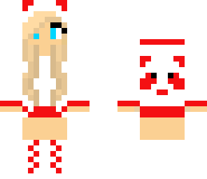 panda girl red