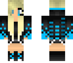 blue gamer girl
