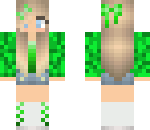 cute green girl