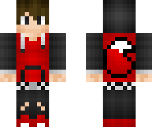 red teenager with hoodie