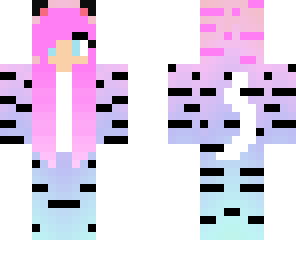 pink hair tiger