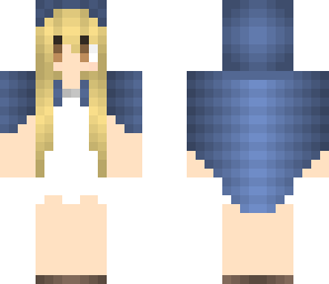 blue hood girl